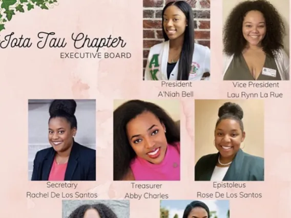 Alpha Kappa Alpha Sorority leaders